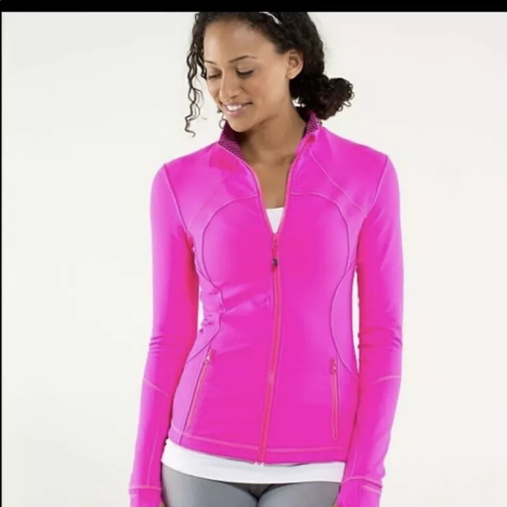Lululemon Define Jacket Rare Hot Pink Size 8